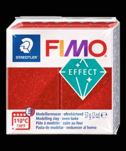 FIMO EFFECT 57GR ROUGE SCINT PATE A MODELER STAEDTLER