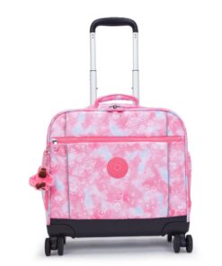 KIPLING NEW STORIA GARDEN CLOUDS - CARTABLE TROLLEY 4 ROULETTES