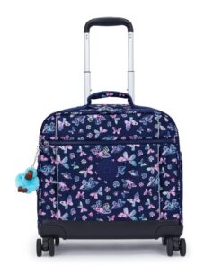 KIPLING NEW STORIA BUTTERFLY FUN - CARTABLE TROLLEY 4 ROULETTES
