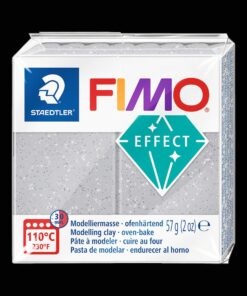 FIMO EFFECT 57GR GLITTER ARGEN PATE A MODELER STAEDTLER