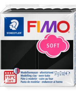 FIMO SOFT 57GR NOIR PATE A MODELER STAEDTLER