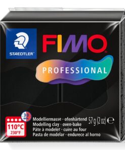 FIMO PROF 57G NOIR PATE A MODELER STAEDTLER