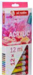 PEINTURE ACRYL 12 TUBES 12ML GOUACHE ACRYLIQUE