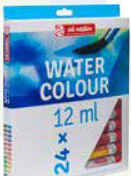PEINTURE AQUAREL 24 TUBES 12ML