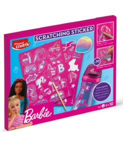 BARBIE SCRATCHING STICKER