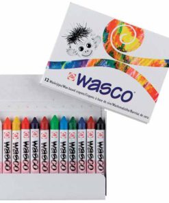 WASCO 12 BATONNETS CIRE COMBINER AVEC ECOLINE TALENS KIDS & HOME-NOIR / GRATTAGE