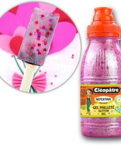 GEL PAILLETE COEUR 250ML CLEOPATRE