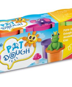 MAPED PAT DOUGH 4 COUL FUN 4 X 114GR - ORANGE - ROSE VERT VIOLET - PATE A MODELER