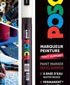 POSCA FIN BLANC BLISTER MARQEUR PEINTURE 0.9 - 1.3MM