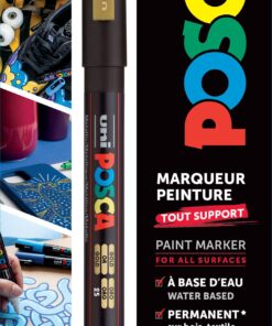 POSCA FIN OR BLISTER MARQEUR PEINTURE 0.9 - 1.3MM