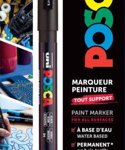 POSCA FIN NOIR BLISTER MARQEUR PEINTURE 0.9 - 1.3MM
