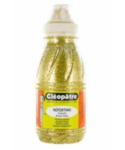 PEINTURE PAILLETEE JAUNE OR 250ML CLEOPATRE