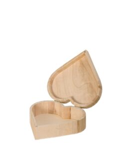 ARTEMIO BOITE COEUR EN BOIS HAUTEUR 15CM