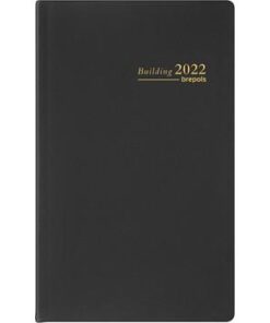 AGENDA BUILDING RELIE 10X16.5C NOIR QUADRILLE