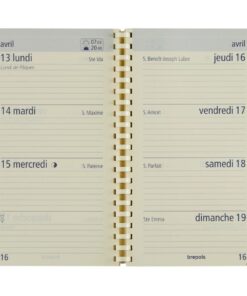 AGENDA BREPOLS OPTIVISION 9X16CM PALERMO NOIR