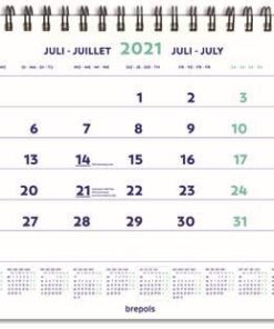 CALENDRIER MENSUEL BREPOLS 42X32CM
