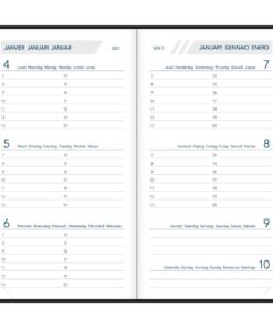 AGENDA VISUPLAN 9X16.5 SETA 1SEMAINE/2PAGES RELIE