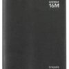 AGENDA BRETIME 16 MOIS SPIR NR 14.5X21CM - SEMAINIER BREPOLS CALPE COUVERTURE NOIRE