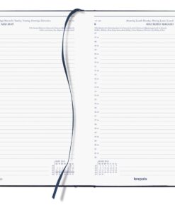 AGENDA SATURNUS 13X21CM BLEU 1 PAGE / JOUR - BREPOLS