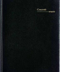 AGENDA CONCORDE RELIE 27X21 NR NOIR-SEMAINIER OUVERTURE LIMA