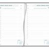 AGENDA DAILY DE LUXE FLORENCE 140X210 1JOUR/PAGE NOIR MOIS ENCOCHES