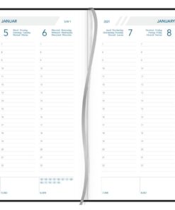 AGENDA UNIVERSE FLORENCE NOIR 145X210 1SEMAINE/2PAGES