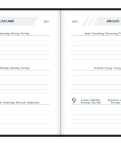AGENDA CLASSIC 600 SETA 80X120 1SEMAINE/2PAGES ASS.
