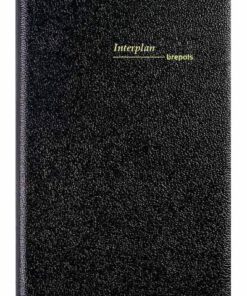 AGENDA INTERPLAN RELIE 95X165 LIMA NOIR - SEMAINIER