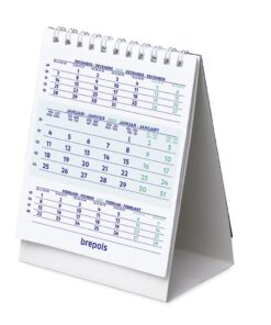 CALENDRIER DE BUREAU 10.5 X 13CM BREPOLS TABLE-TOP