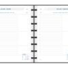 AGENDA LARGO ADOC NOIR 163X210 1JOUR/PAGE COUVERTURE PP AVEC ELASTIQUES