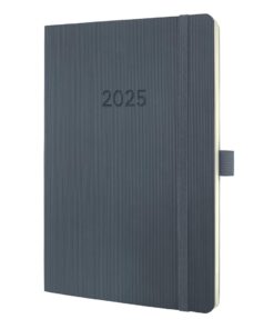 AGENDA SIGEL A5 GRIS - 2025 SEMAINIER