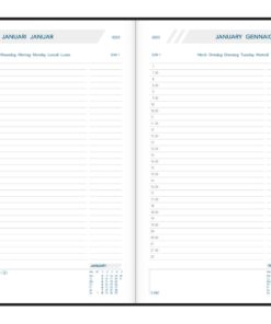 AGENDA FOLIO BALACRON 140*210 JOUR/PAGE NOIR