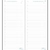 AGENDA LONGO LA411 2P/J 2 PAGES 1 JOUR - NOIR - AURORA 800 PAGES