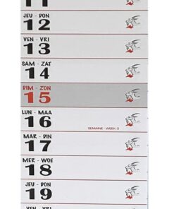 LANGUETTE 75X66MM 12 FEUILLETS CALENDRIER PAS DE LIVRAISON A LA PIECE