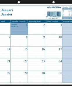 MONTHLY  FR 1MOIS/PAGE 290X210 disponible de sept à décembre
