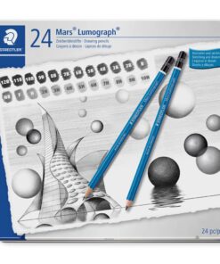 CRAYON MARS LUMOGRAPH STAEDTLER  12B - 10H BOITE METAL 20 CRAYONS