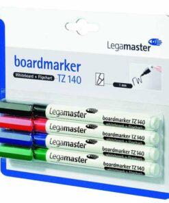 LEGA TZ140 ETUI DE 4 MARQUEUR TABLEAUX BLANCS POINTE OGIVE 1MM