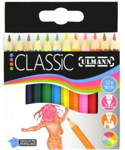 12 CRAYONS COUL 9CM ULMANN