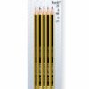 5 CRAYONS STAEDTLER GRAPHITE 2B-B-HB-H-2H BLISTER NORIS