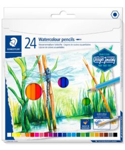 BOITE METAL 24 CRAYONS AQUARE LABLES
