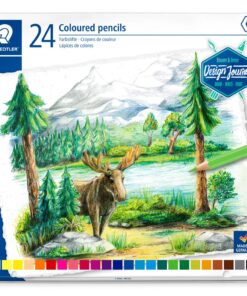 24 CRAYONS COULEUR DESIGN JOURNEY - BOITE METAL CRAYONS DE COULEUR STAEDTLER