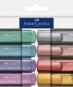 SET 8 SURLIGNEURS METALLIC FABER CASTELL