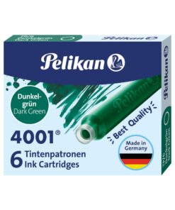 CARTOUCHE PELIKAN VERT  TP6 ETUI DE 6