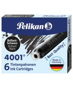 CARTOUCHE PELIKAN NOIR  TP6 ETUI DE 6
