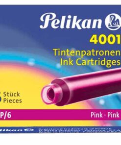 CARTOUCHE PELIKAN ROSE  TP6 ETUI DE 6