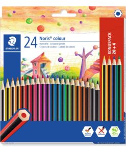 CRAYONS DE COULEUR NORIS 20+4 STAEDTLER 24 COLOR