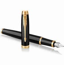 PARKER PLUME NOIR/OR LAQUE