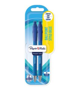 FLEXGRIP BLEU BLISTER DE 2 STYLO BILLE PAPER-MATE