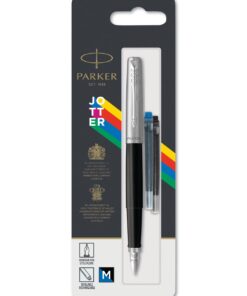 PARKER JOTTER PLUME NOIR BLIST - STYLO PLUME MOYENNE