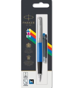 PARKER JOTTER PLUME BLEU BLIST - STYLO PLUME MOYENNE